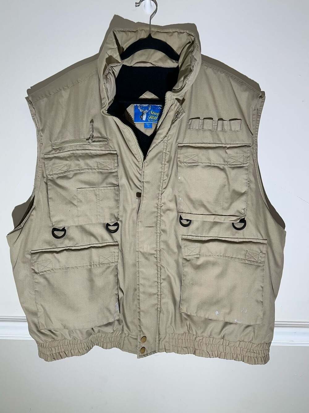 Stag Hill by Haband Men's Utility Fishing Vest Tan Size 3X